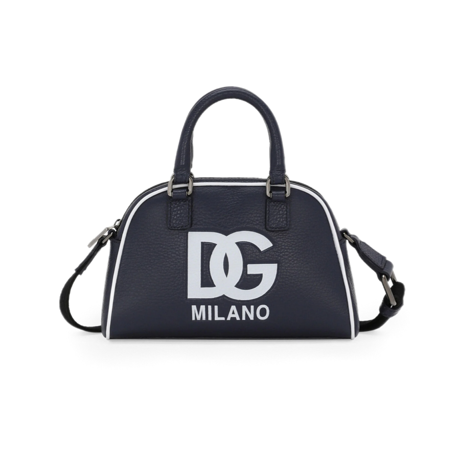 BLUE LEATHER SHOULDER BAG