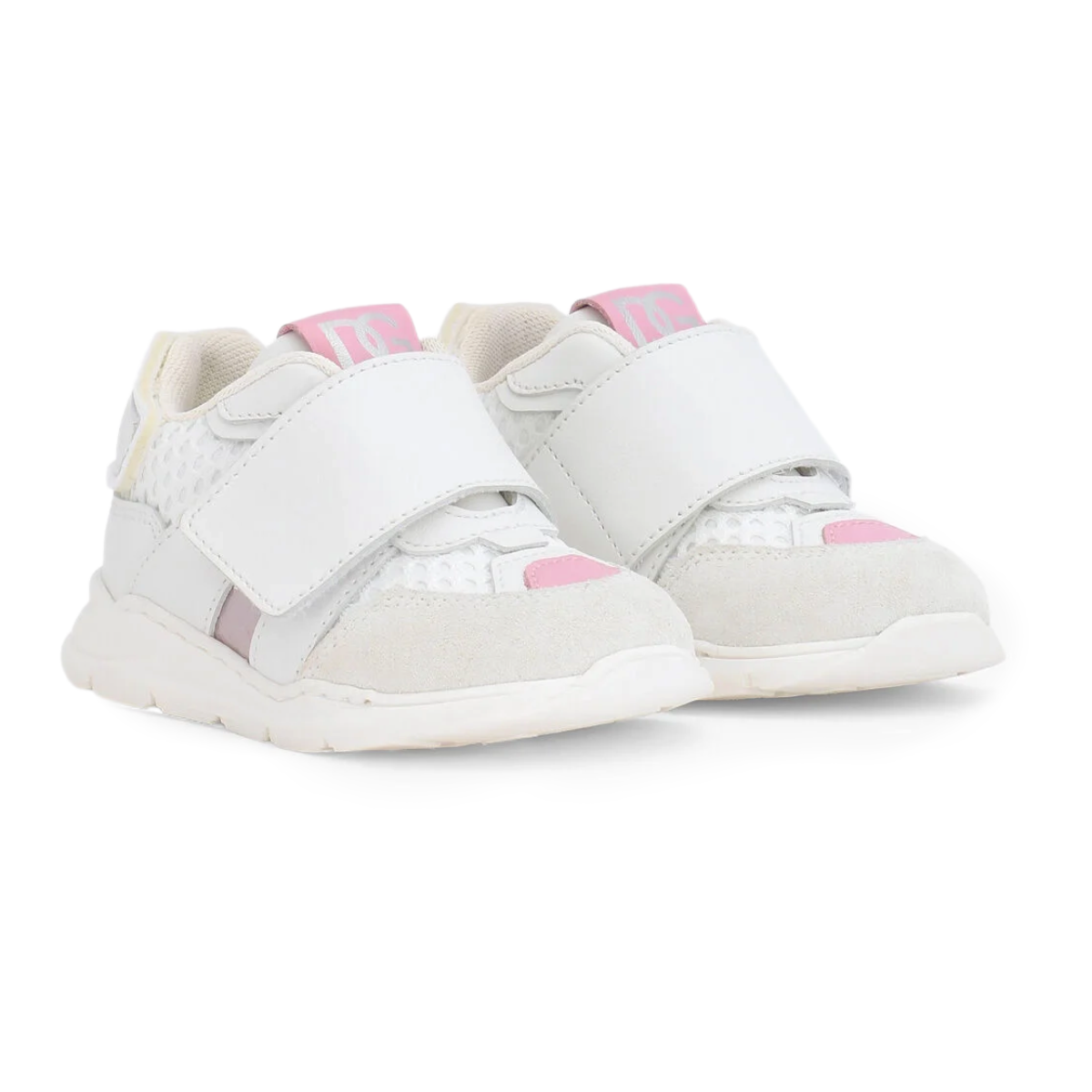 WHITE LOW-TOP SNEAKERS FOR TODDLERS