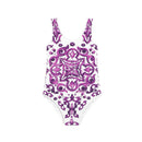 MAJOLICA-PRINT ONE-PIECE SWIMSUIT