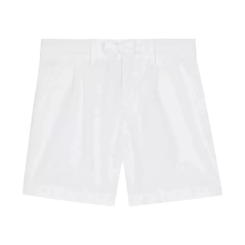 WHITE TAILORED SHORTS