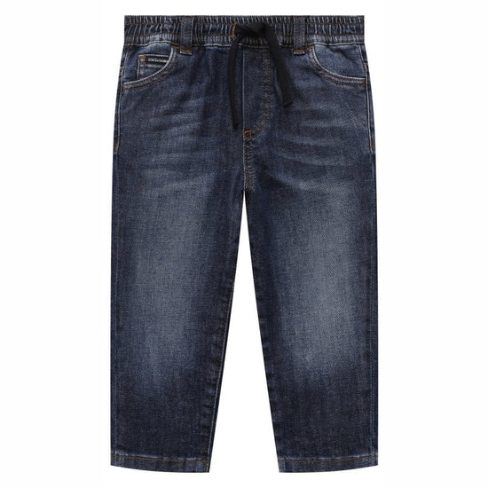 DRAWSTRING-WAIST JEANS FOR BABIES