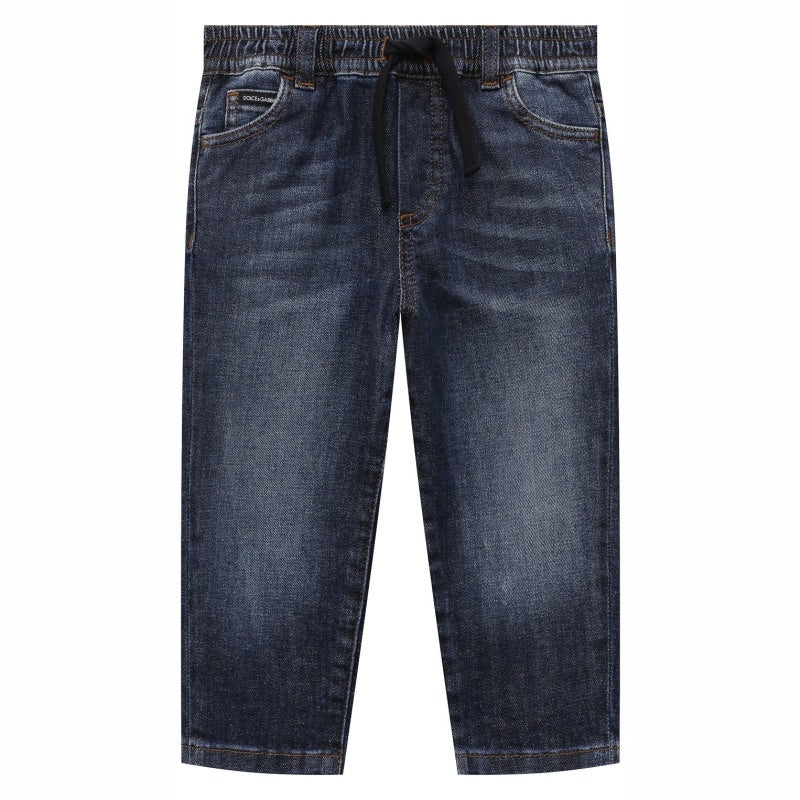 drawstring-waist jeans for babies