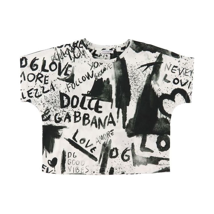 GRAFFITI-PRINT T-SHIRT FOR BABIES