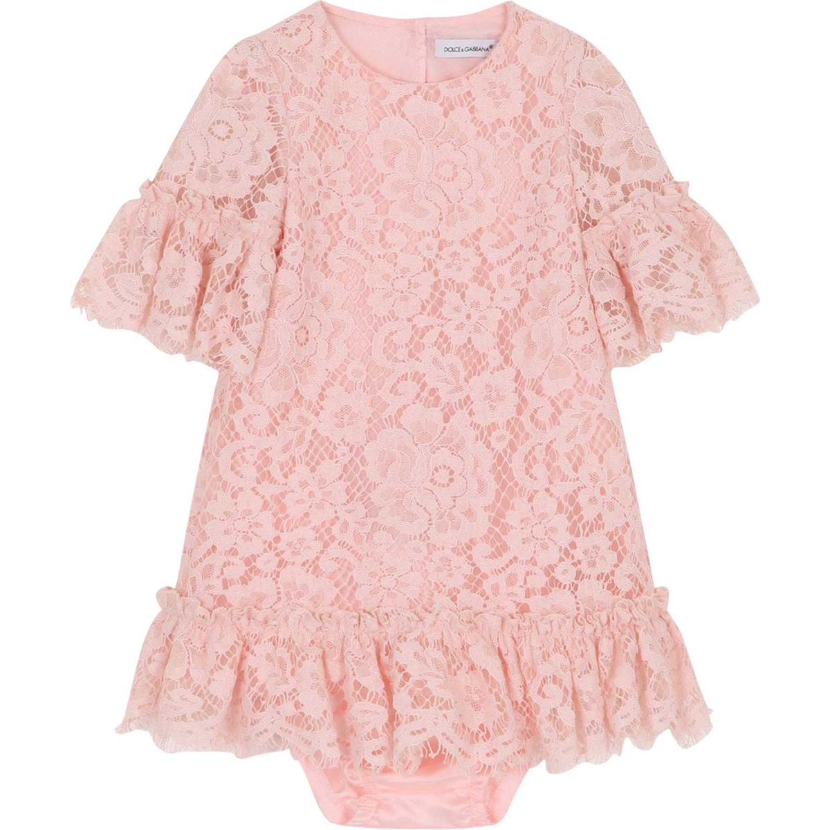 SHORT-SLEEVE PINK DRESS