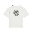 White t-shirt with black DG logo