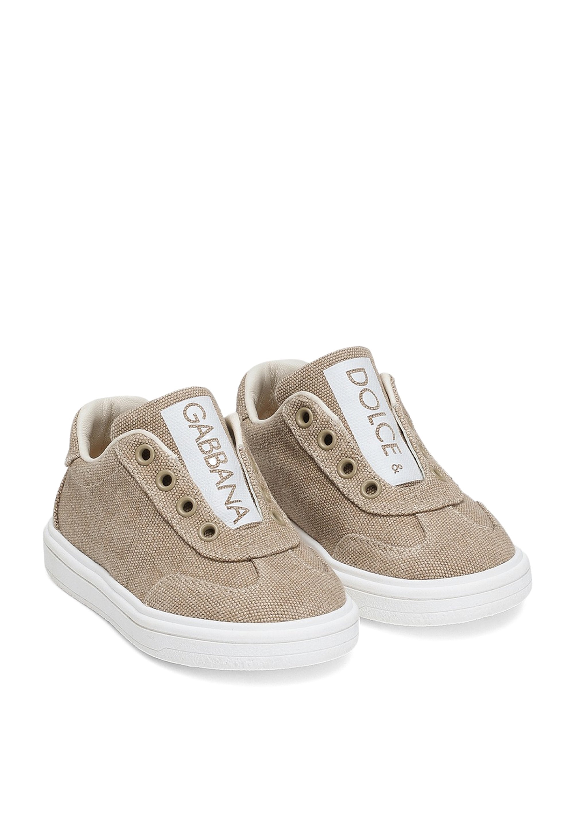 BABY BOY LOW-TOP SNEAKERS IN BEIGE