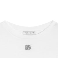 JERSEY T-SHIRT WITH RHINESTONES DG LOGO