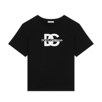 Black t-shirt with white DG logo