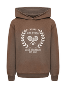 brown hoodie