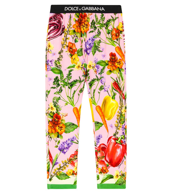 VEGETABLE-PRINT LEGGINGS