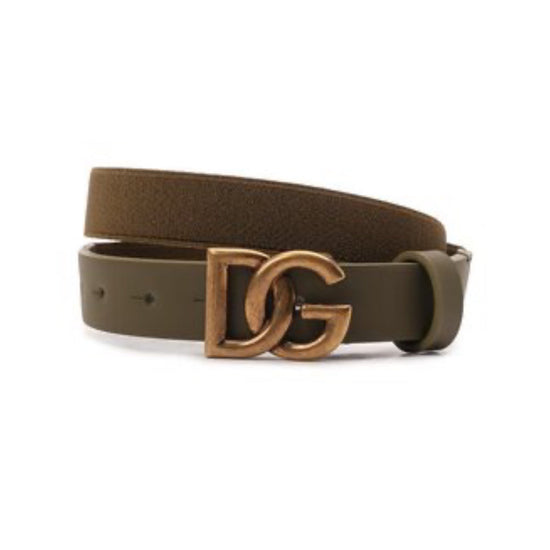 GREEN LEATHER BELT