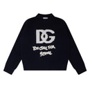 navy blue wool pullover