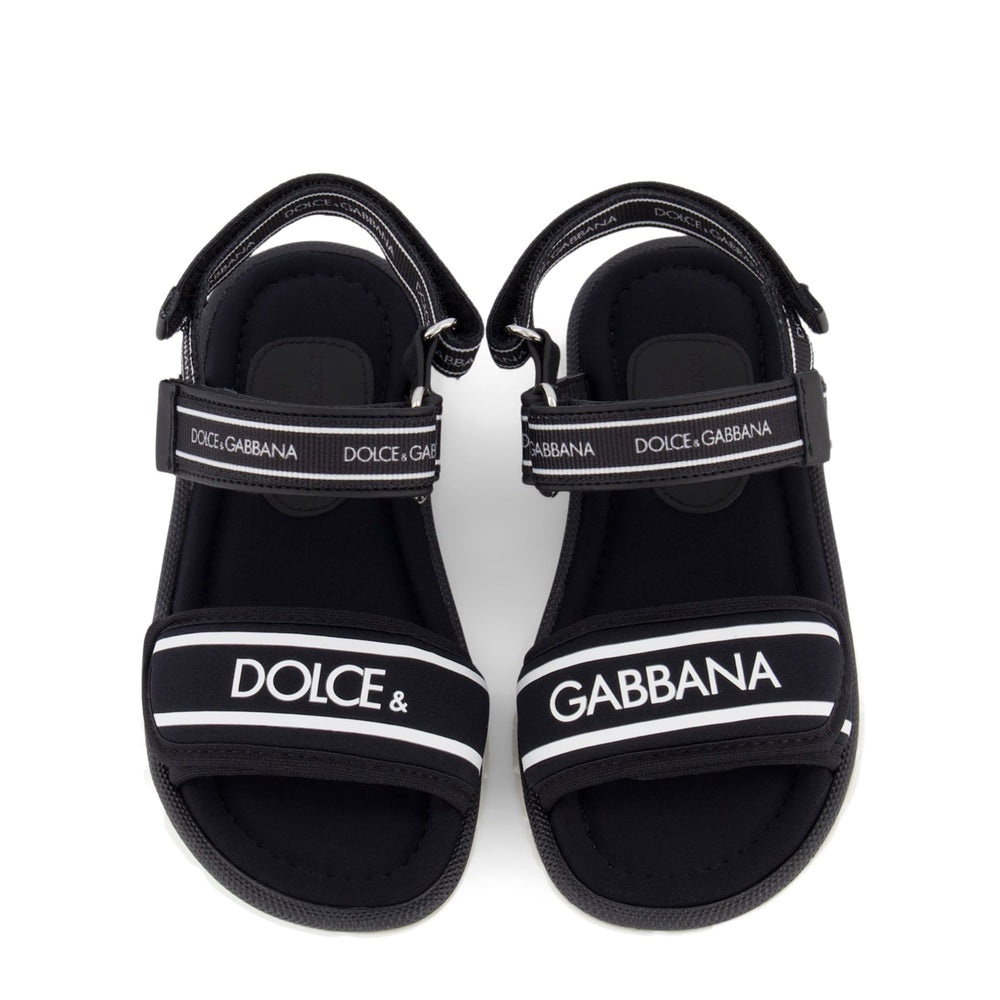 chunky logo-print sandals