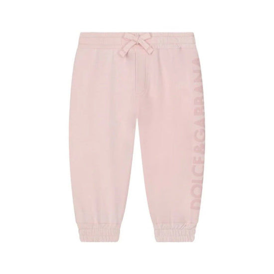 COTTON-BLEND BABY PANTS IN PINK