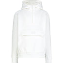 half-zip flap-pocket hoodie