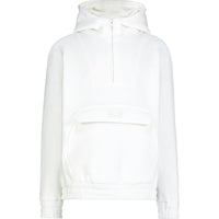 half-zip flap-pocket hoodie