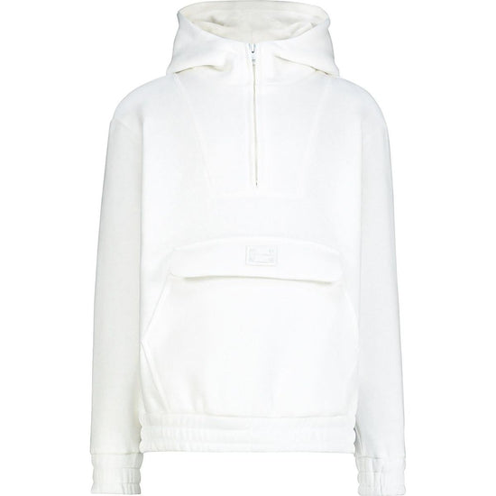 HALF-ZIP FLAP-POCKET HOODIE