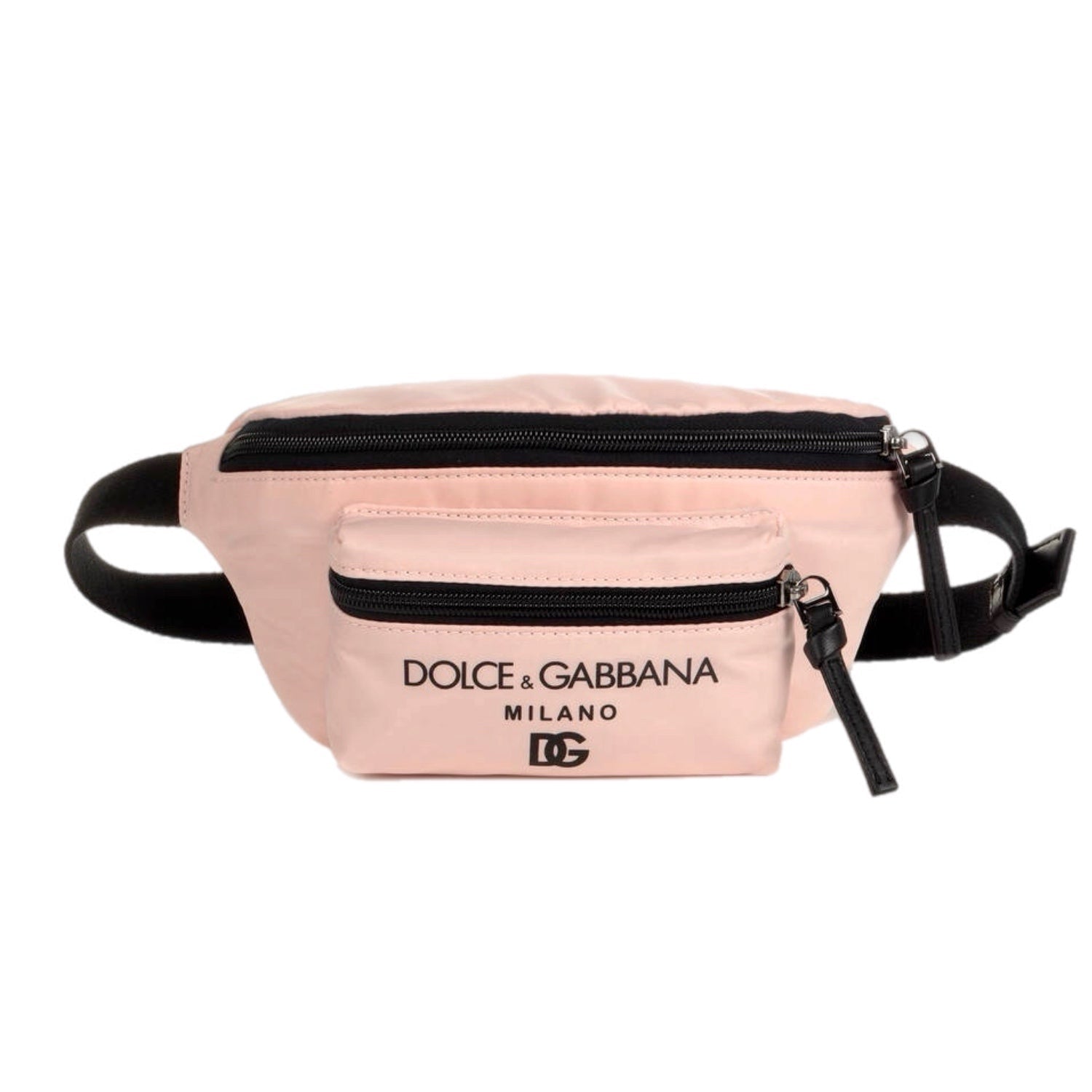 PINK NYLON WAIST BAG