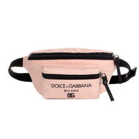 PINK NYLON WAIST BAG