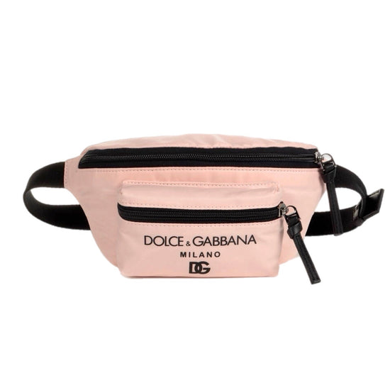 PINK NYLON WAIST BAG