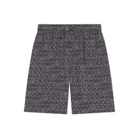 all-over logo grey shorts