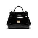 mini sicily top-handle bag in black