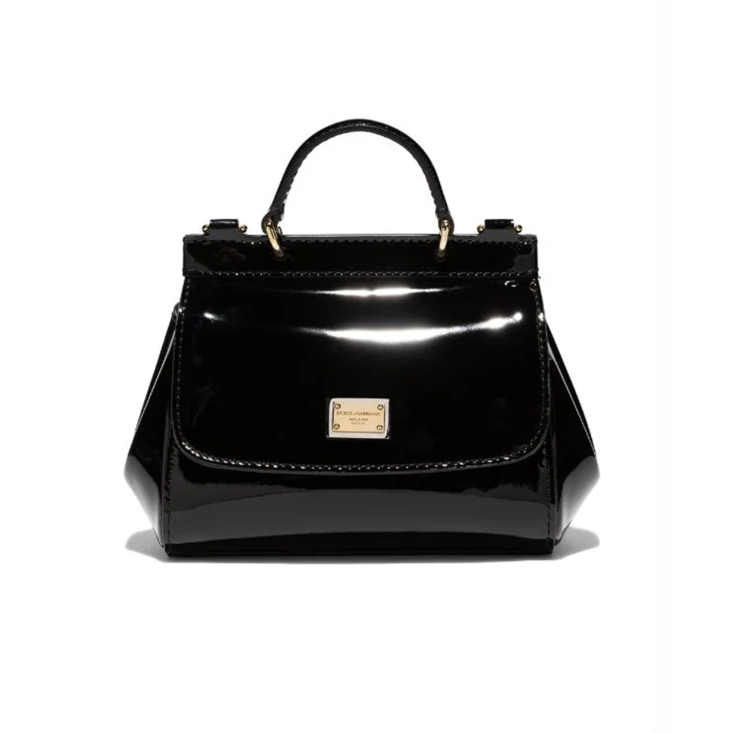 MINI SICILY TOP-HANDLE BAG IN BLACK