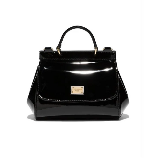 MINI SICILY TOP-HANDLE BAG IN BLACK