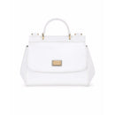 mini sicily top-handle bag in white