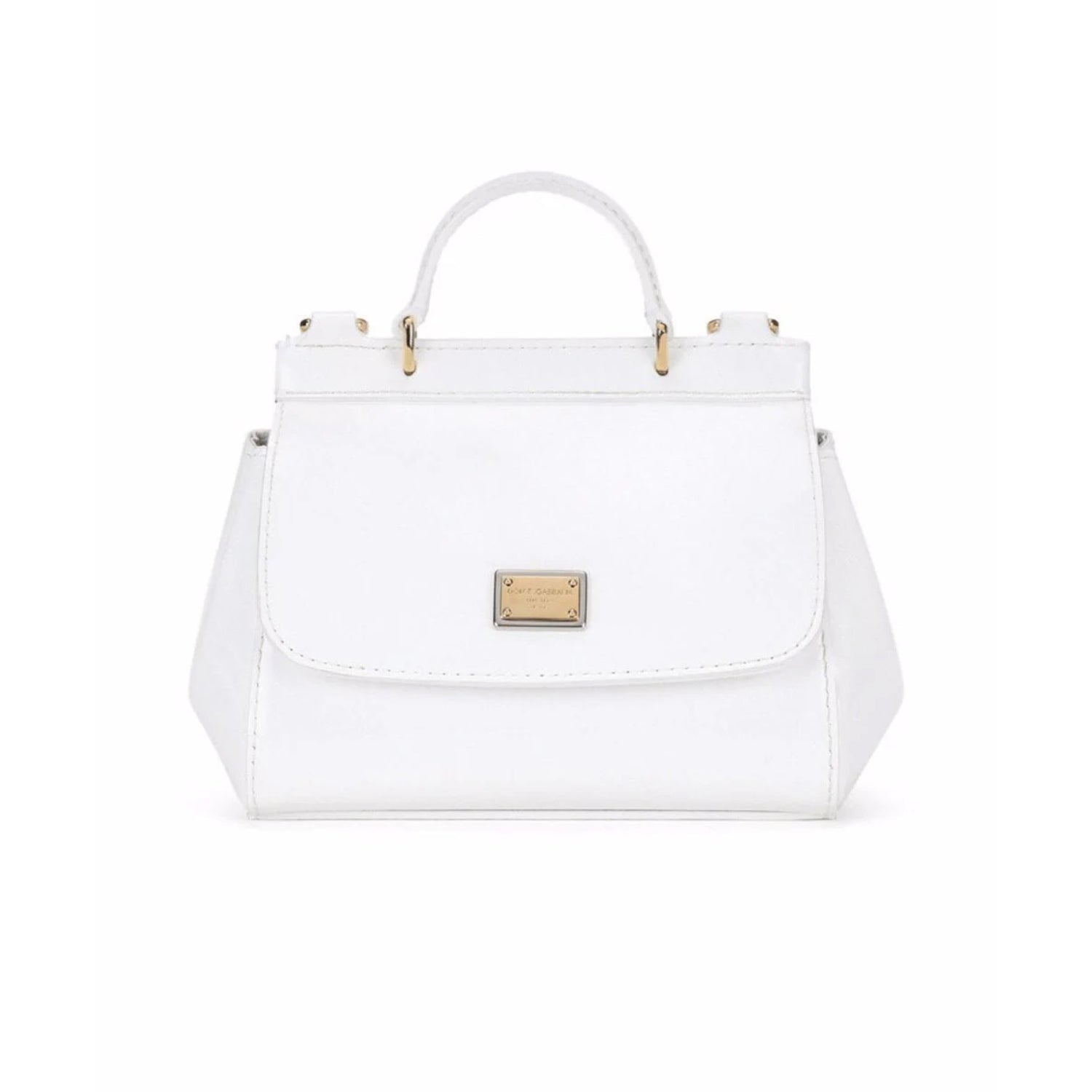 MINI SICILY TOP-HANDLE BAG IN WHITE