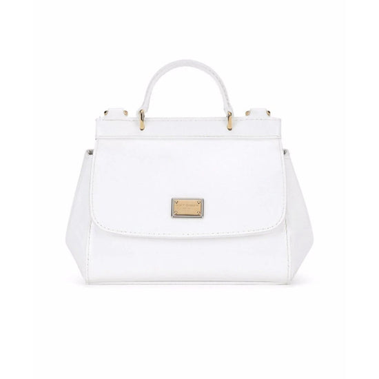 MINI SICILY TOP-HANDLE BAG IN WHITE
