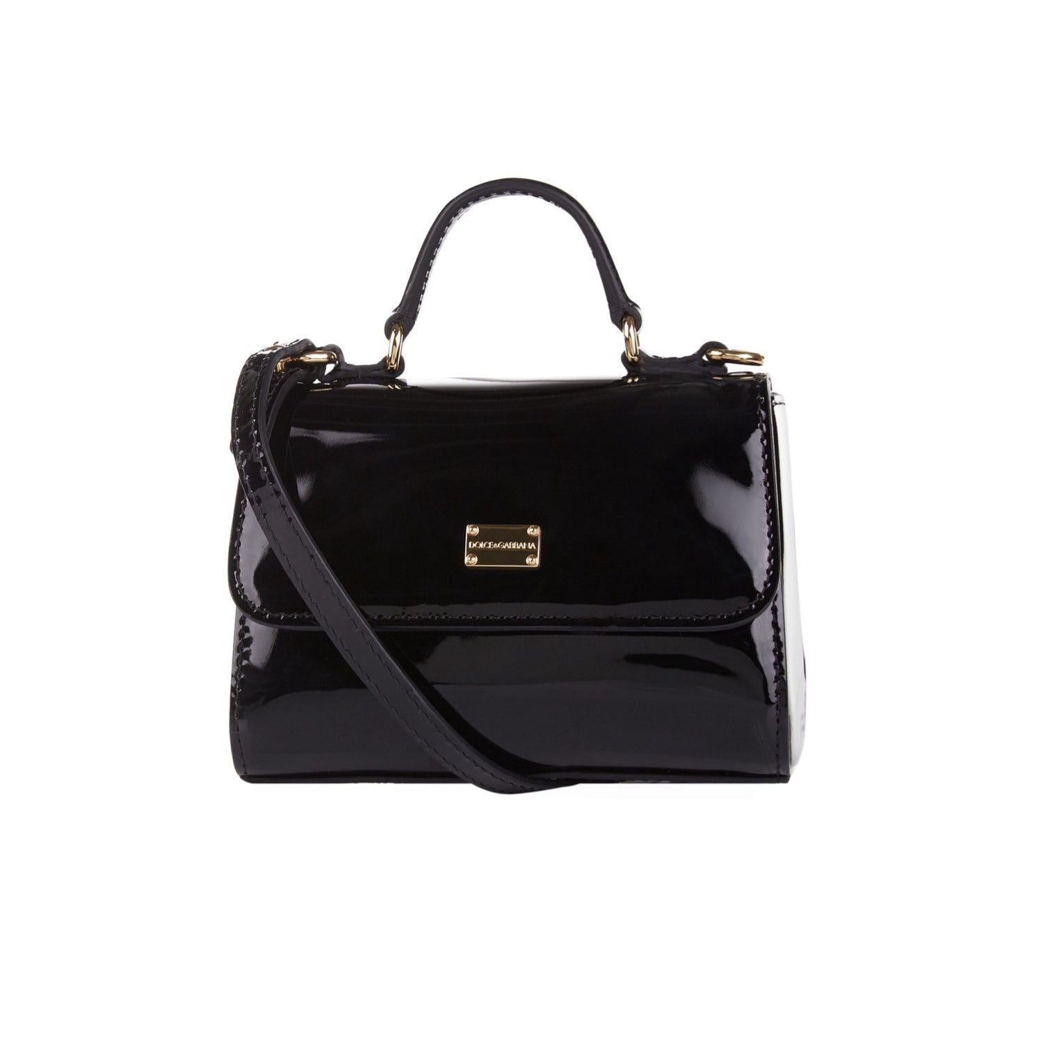 LEATHER SHOULDER BAG IN BLACK