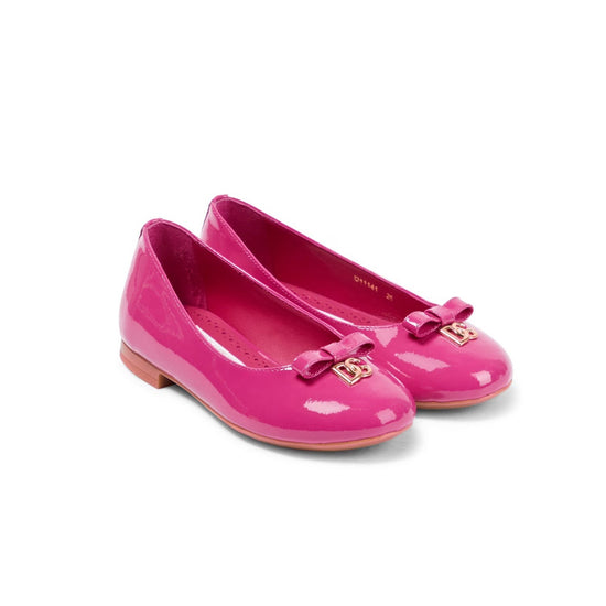 BOW-DETAIL BALLERINA SHOES IN PINK