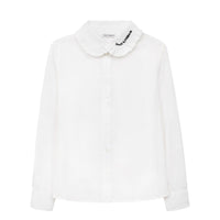 logo-embroidered long-sleeve shirt