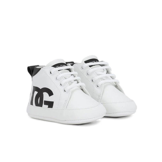 DG LOGO LEATHER SNEAKERS