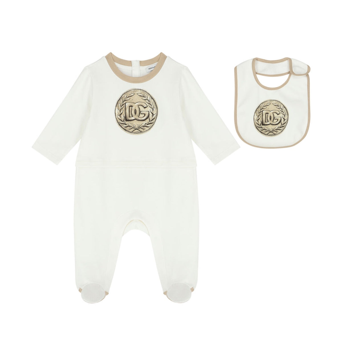 TWO-PIECE ROMA-PRINT BABY SET