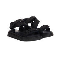 touch-strap black sandals