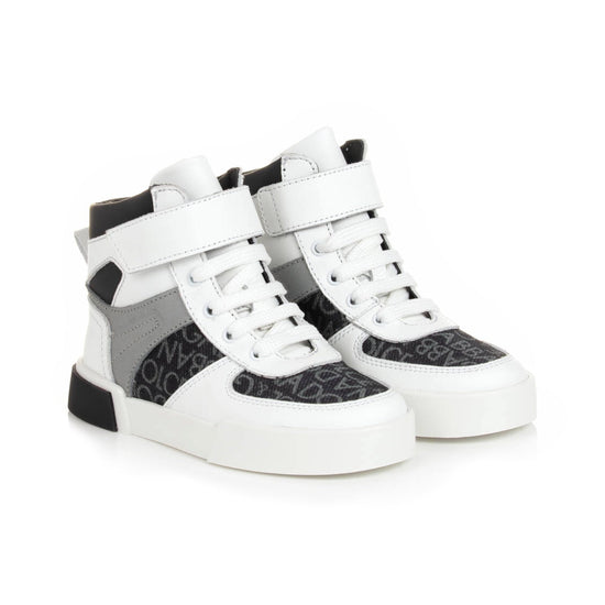 GREY HIGH-TOP SNEAKERS