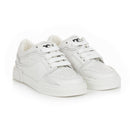 new roma leather sneakers in white