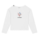 floral-print long-sleeved t-shirt