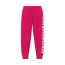 logo-print cotton pink pants