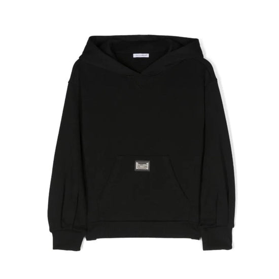 COTTON HOODIE WITH LOGO-PLAGUE