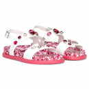 majolica print sandals