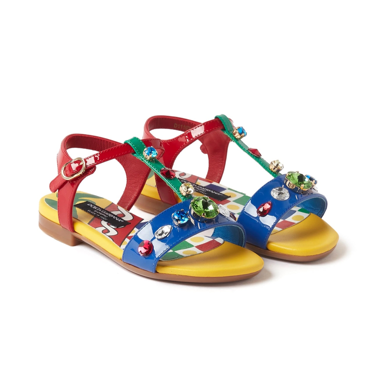 crystal embellished carretto sandals