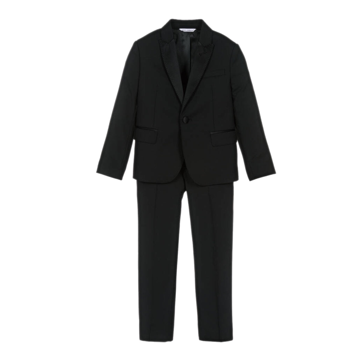 classic black suit in black