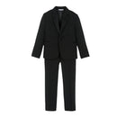 classic black suit in black