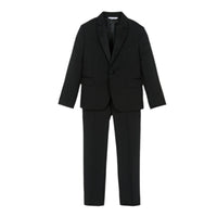 classic black suit in black