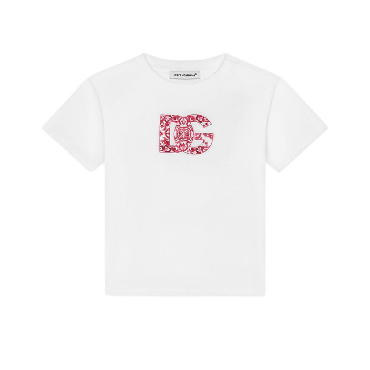 white&pink logo t-shirt