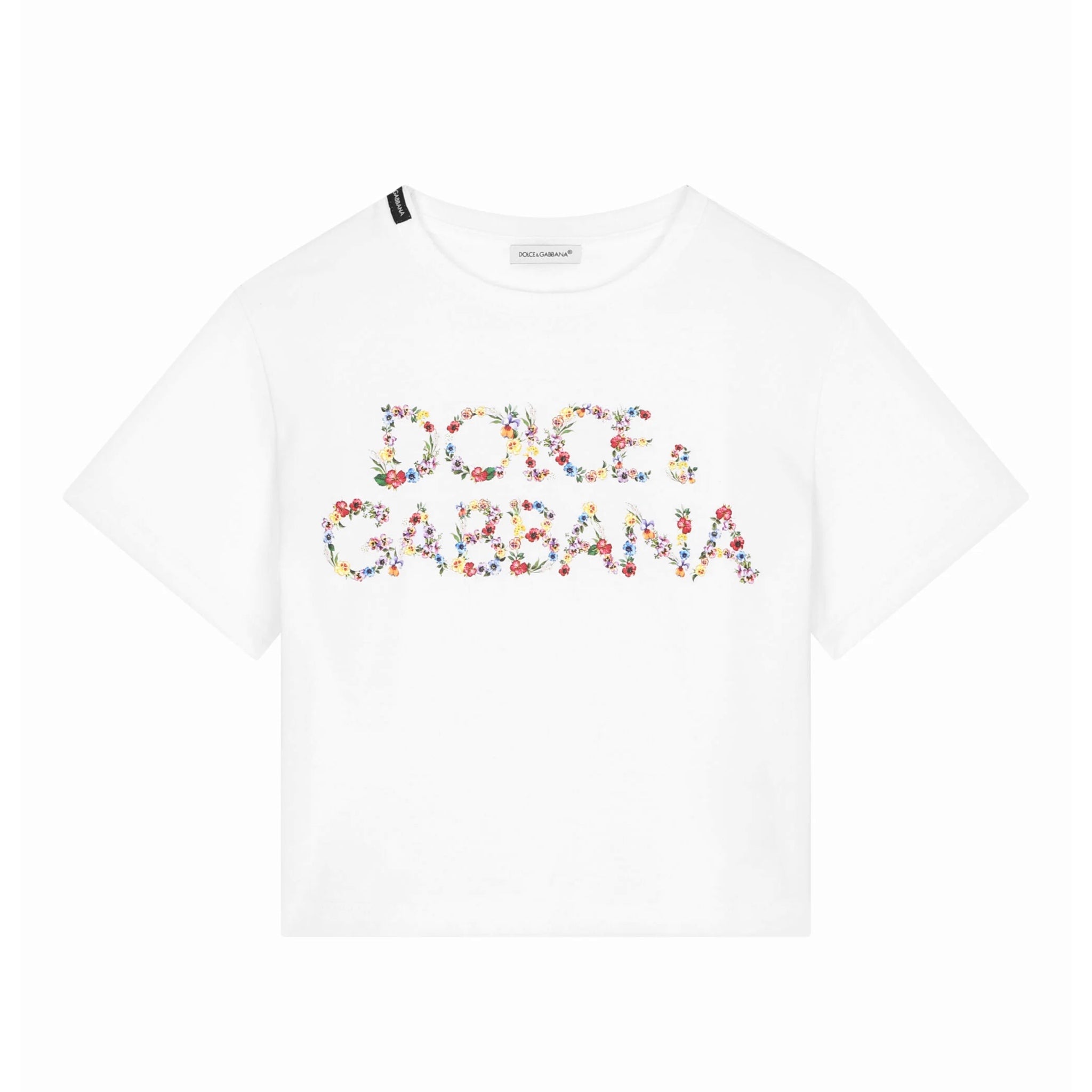 floral-print short-sleeved t-shirt