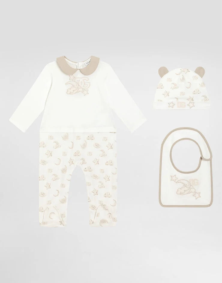 ROMSUITLS+BIB+BONNET IN MULTICOLOUR